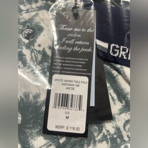 Greyson Golf Polo Mystic Marsh Size Medium NWT! $118